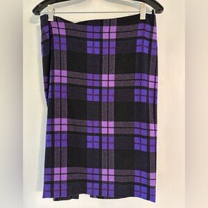💜 VERSACE plaid pencil skirt